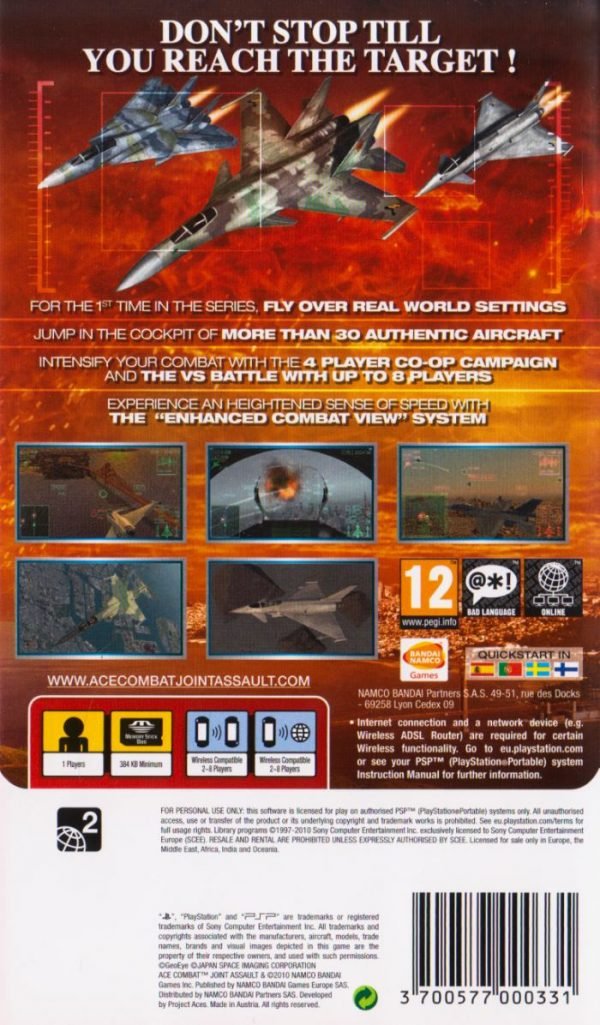 Ace Combat: Joint Assault - PAL PSP - Retro Island Gaming