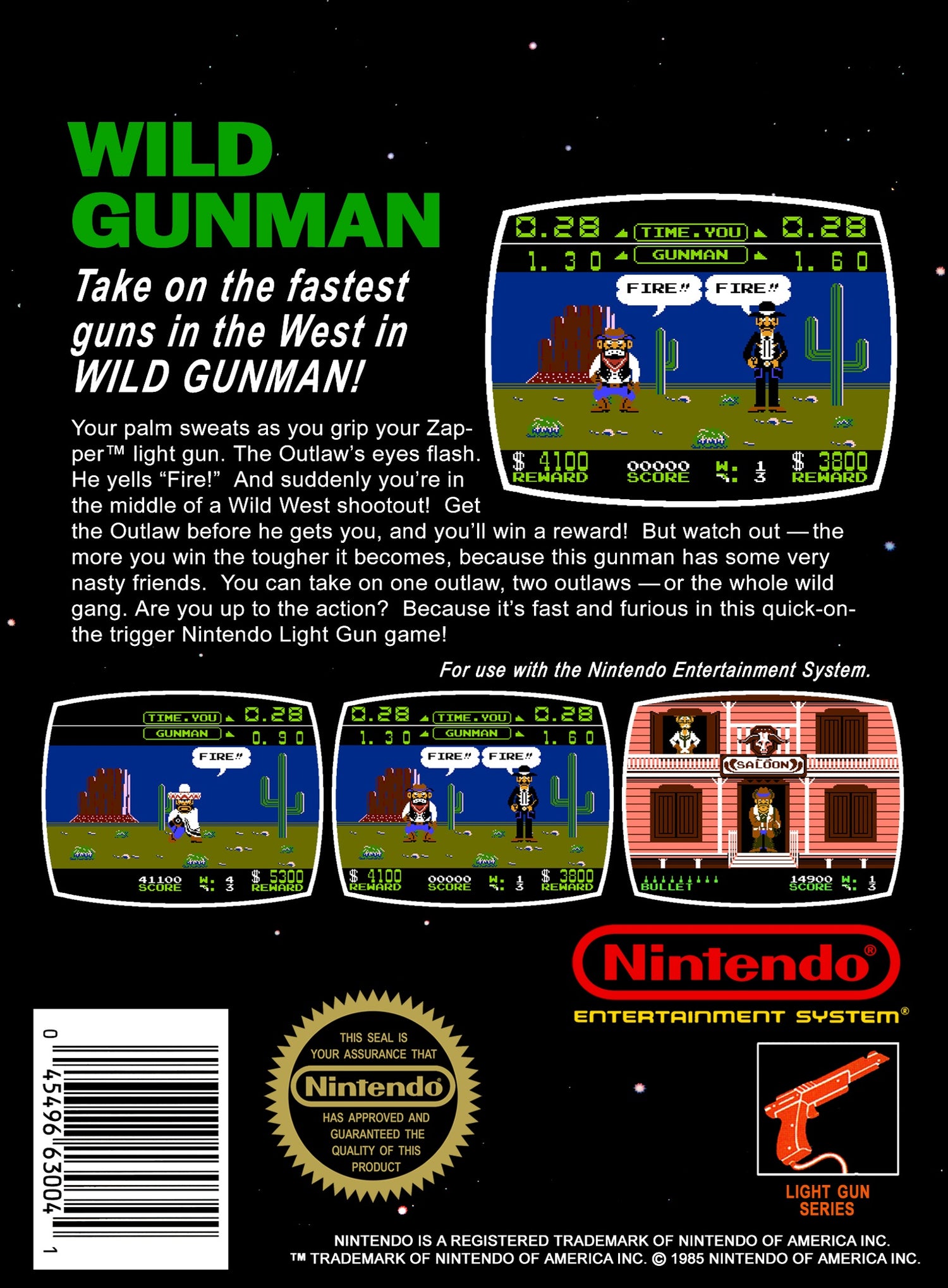 Wild Gunman [5 Screw] - NES