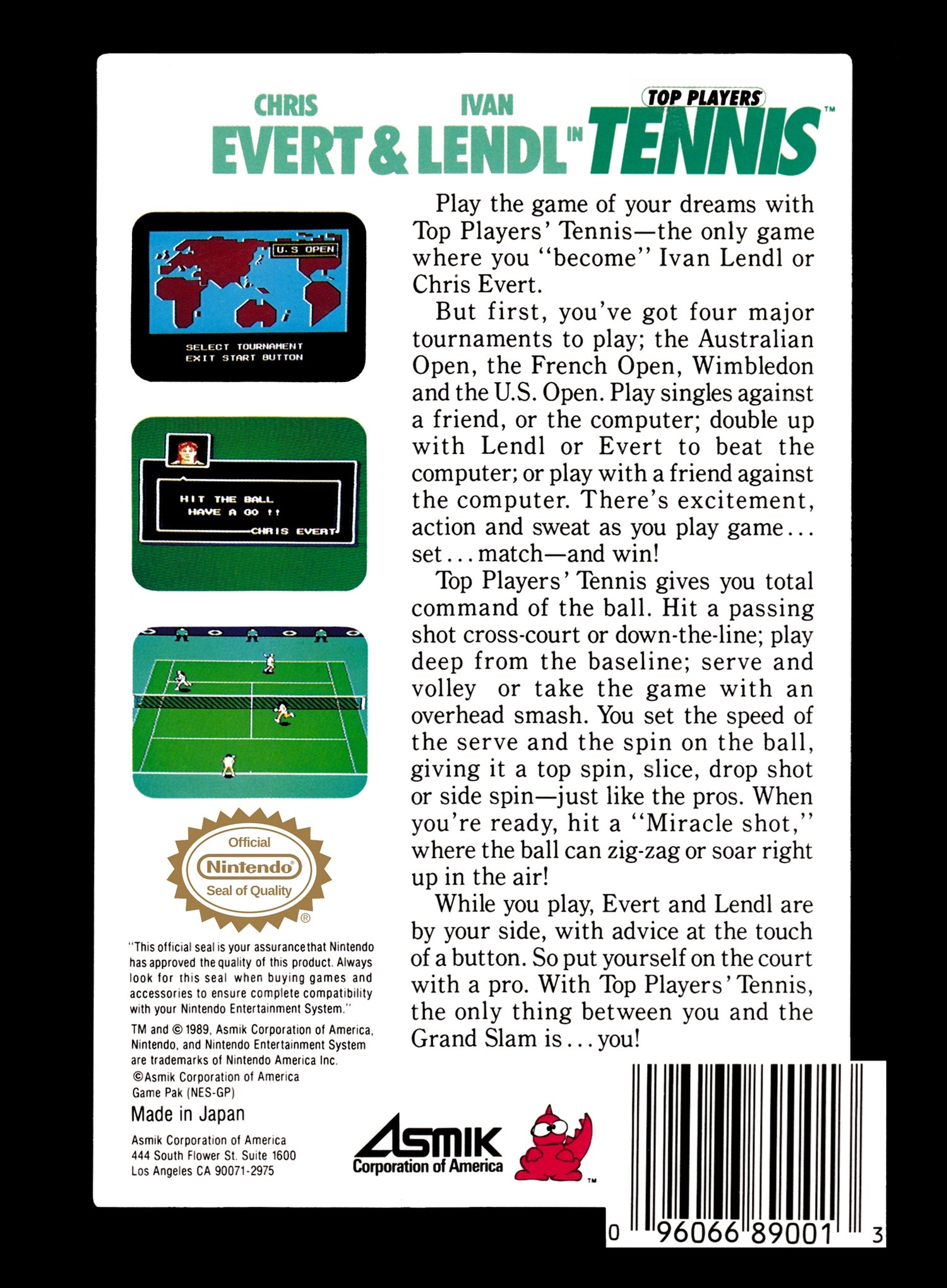 Top Players Tennis - NES