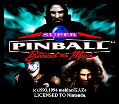 Super Pinball Behind the Mask - Super Nintendo - Retro Island Gaming
