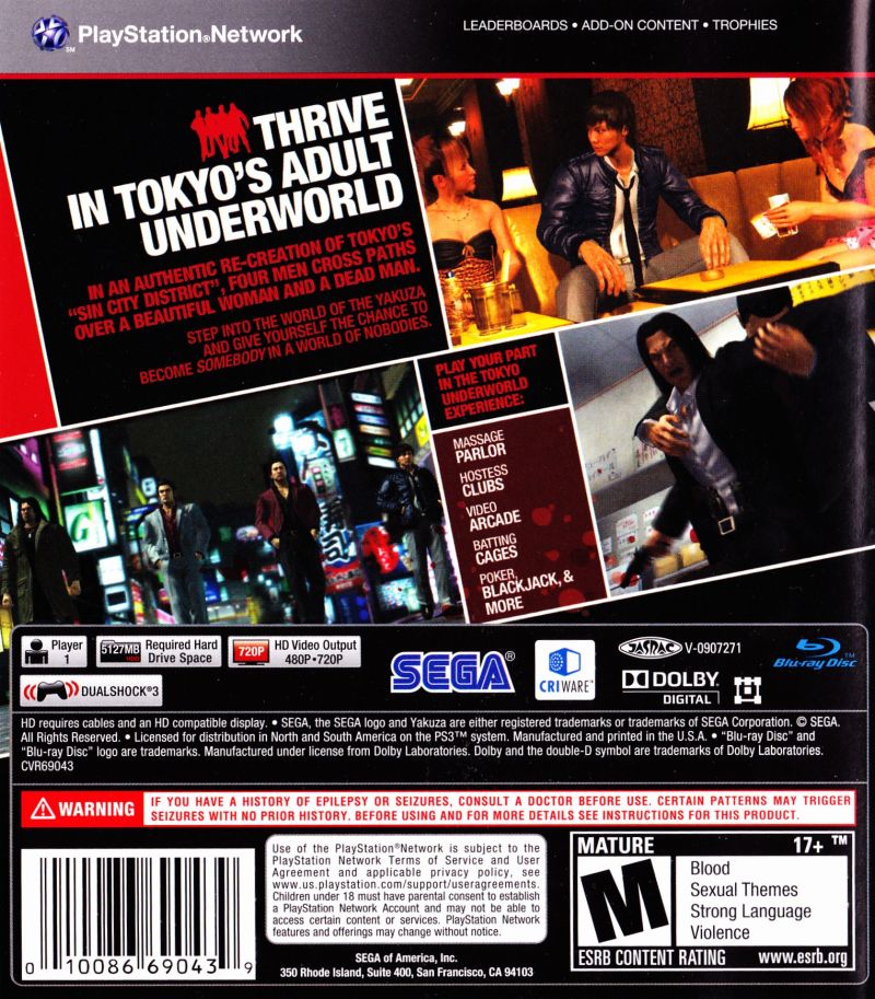 Yakuza 4 - Playstation 3 - Retro Island Gaming