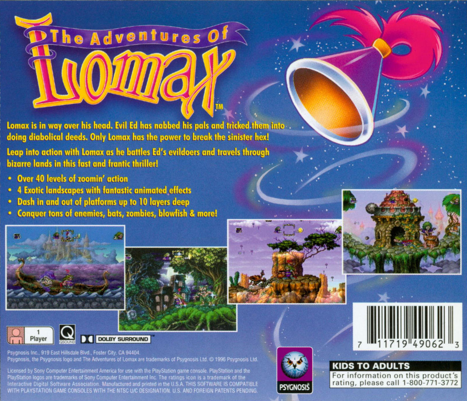 Adventures of Lomax - Playstation