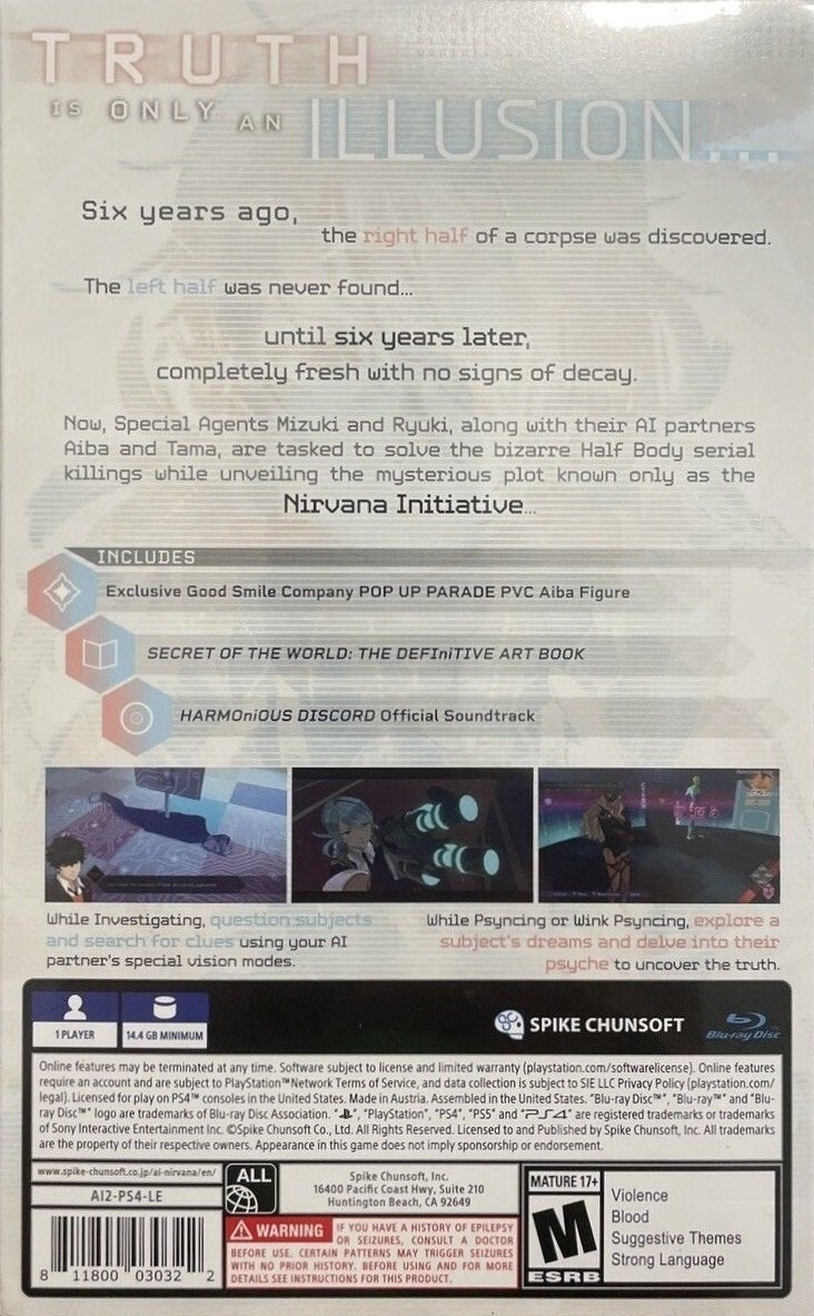 AI: The Somnium Files: Nirvana Initiative - Nintendo Switch - Retro Island Gaming