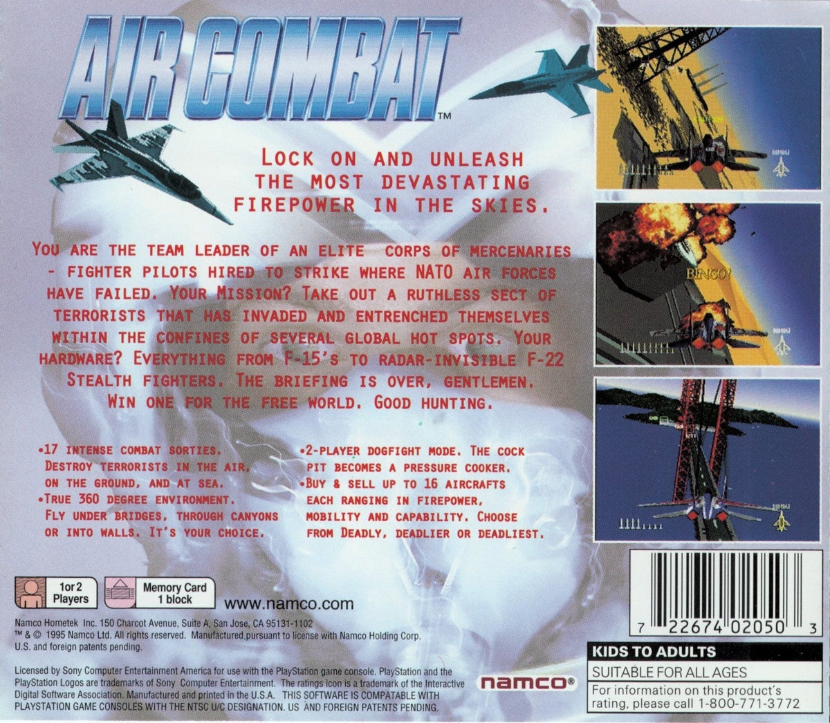 Air Combat [Greatest Hits] - Playstation - Retro Island Gaming