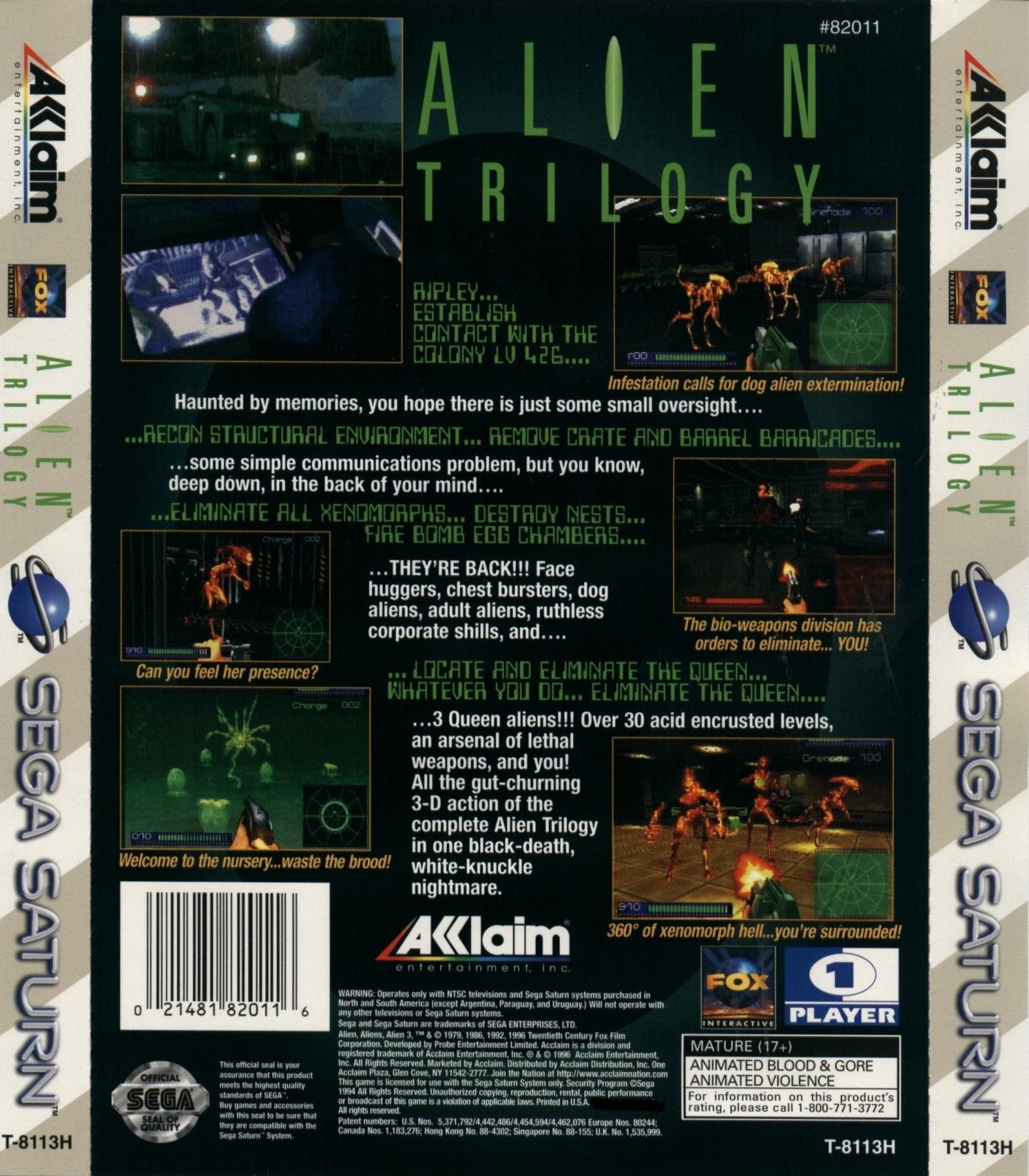 Alien Trilogy - Sega Saturn - Retro Island Gaming