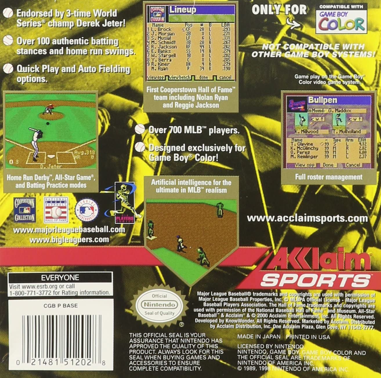 All - Star Baseball 2001 - GameBoy Color - Retro Island Gaming