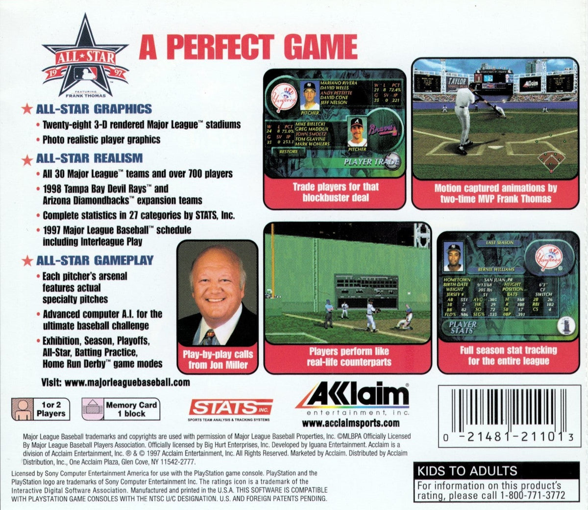 All - star Baseball 97 - Playstation - Retro Island Gaming