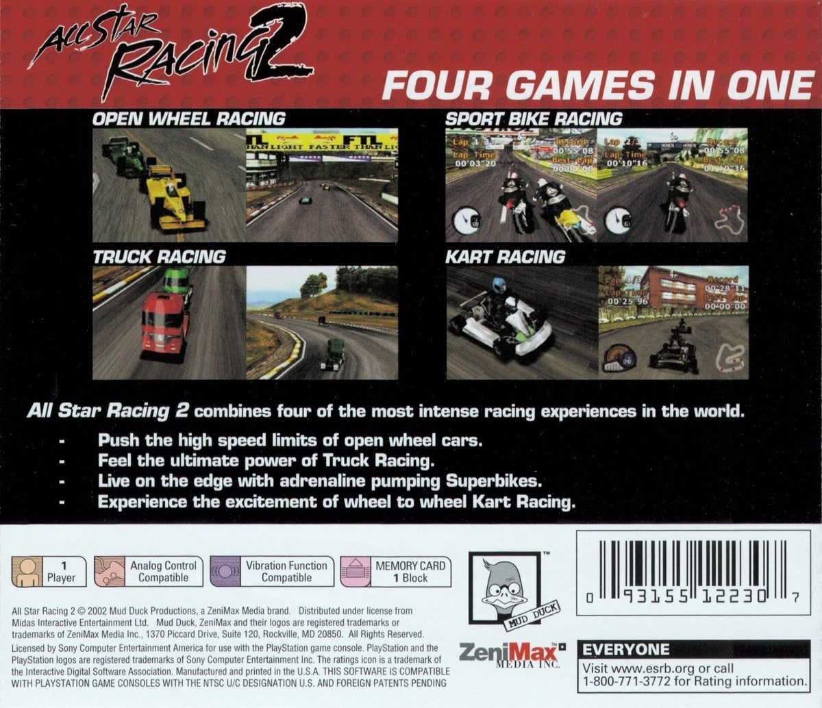All - Star Racing 2 - Playstation - Retro Island Gaming