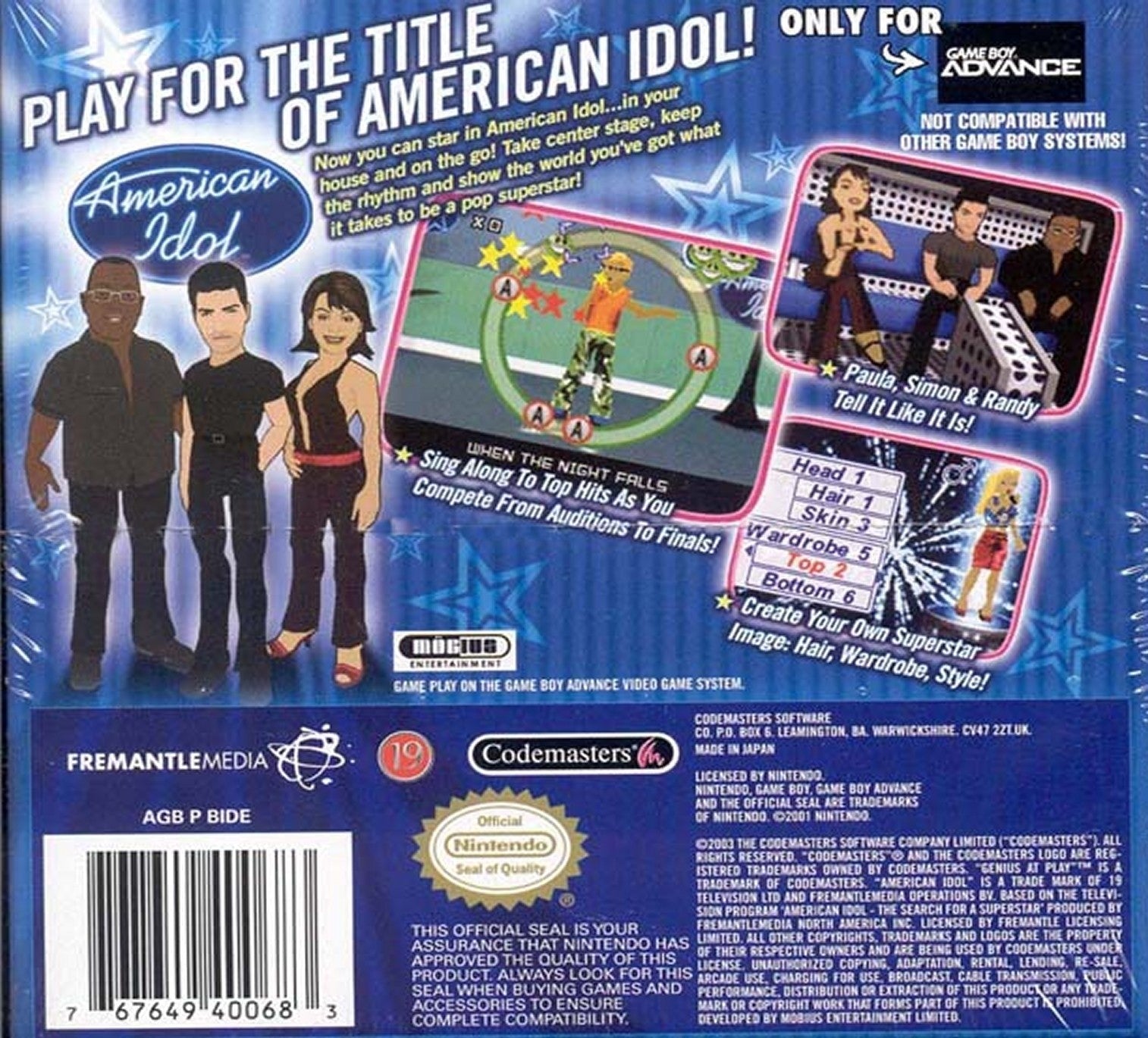American Idol - GameBoy Advance - Retro Island Gaming