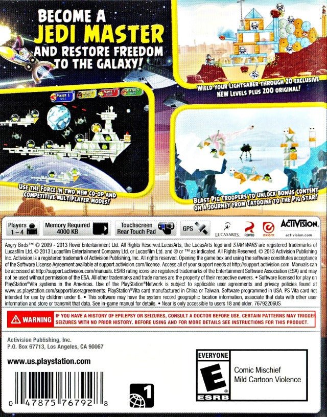 Angry Birds Star Wars - Playstation Vita - Retro Island Gaming