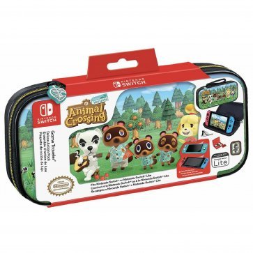 Animal Crossing Game Traveler Deluxe Action Pack Travel Case for Nintendo Switch - Retro Island Gaming