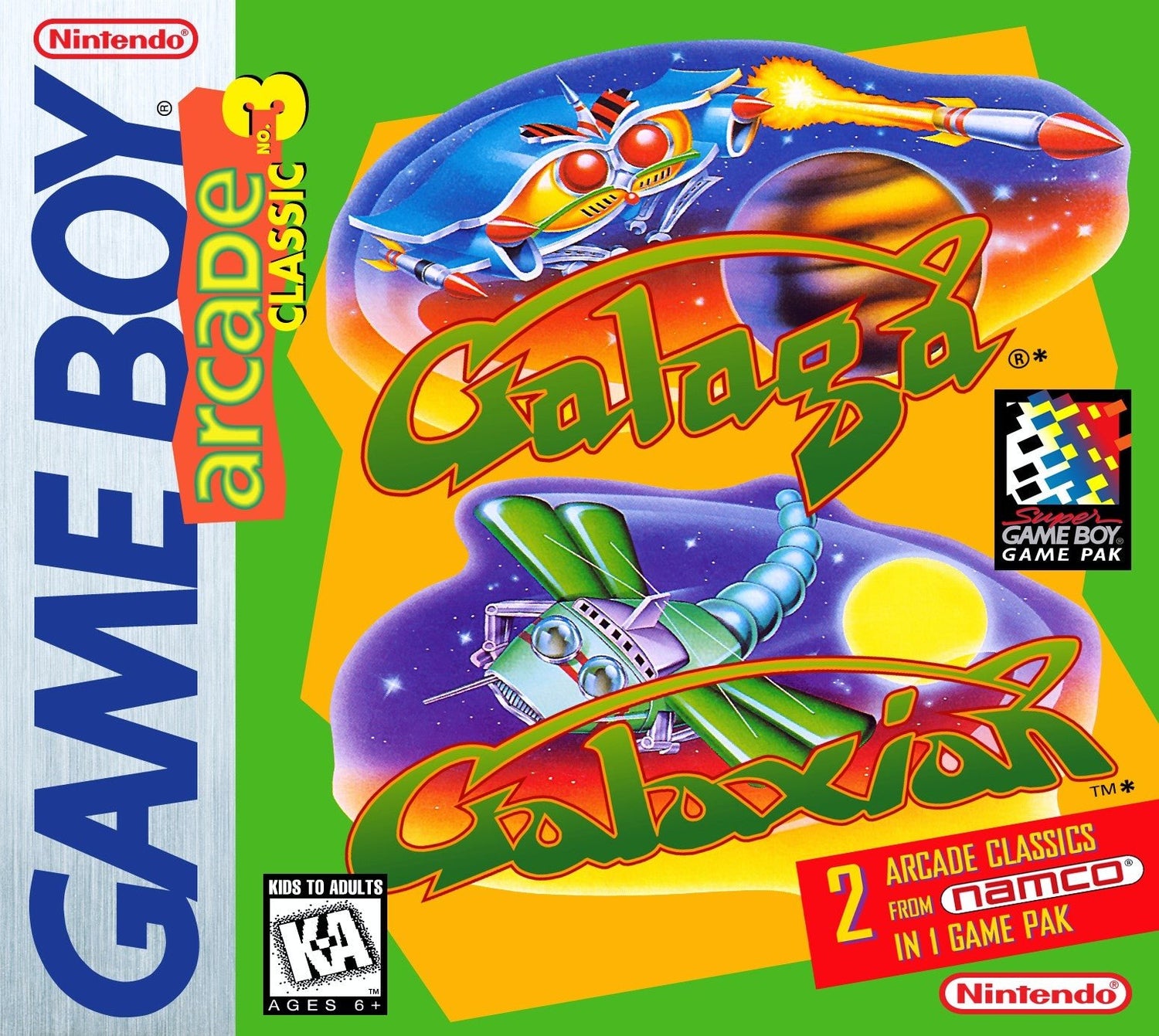 Arcade Classic 3: Galaga and Galaxian - GameBoy - Retro Island Gaming