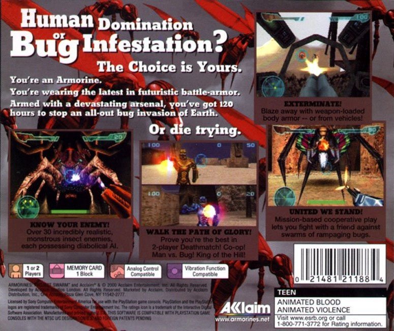 Armorines Project SWARM - Playstation - Retro Island Gaming