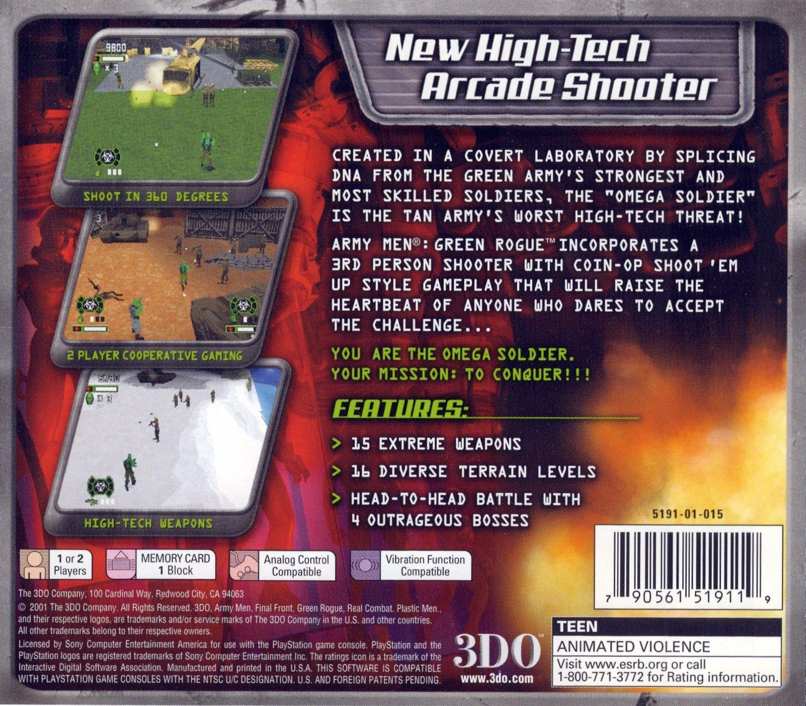 Army Men Green Rogue - Playstation - Retro Island Gaming