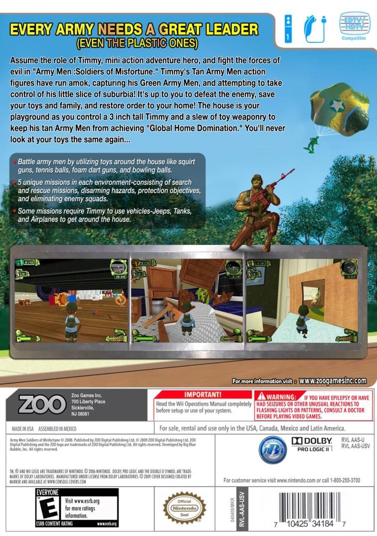 Army Men Soldiers of Misfortune - Wii - Retro Island Gaming