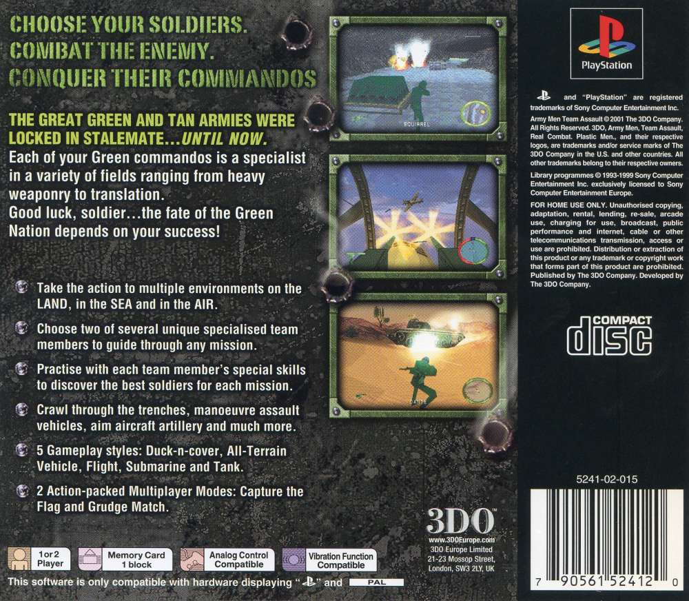 Army Men World War Team Assault - Playstation - Retro Island Gaming
