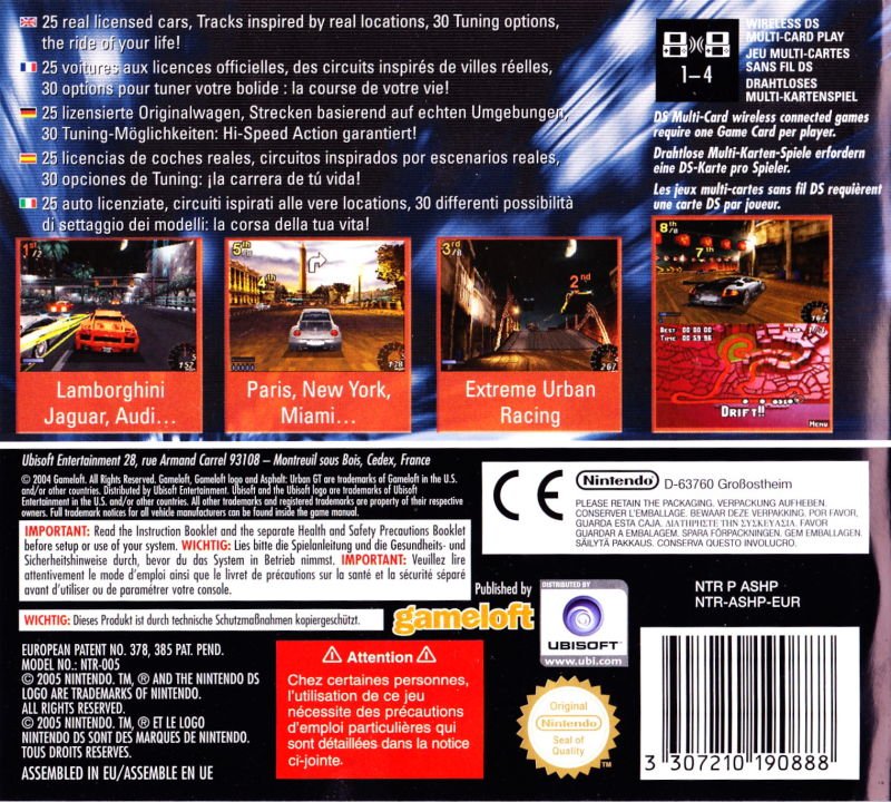 Asphalt Urban GT - PAL Nintendo DS - Retro Island Gaming