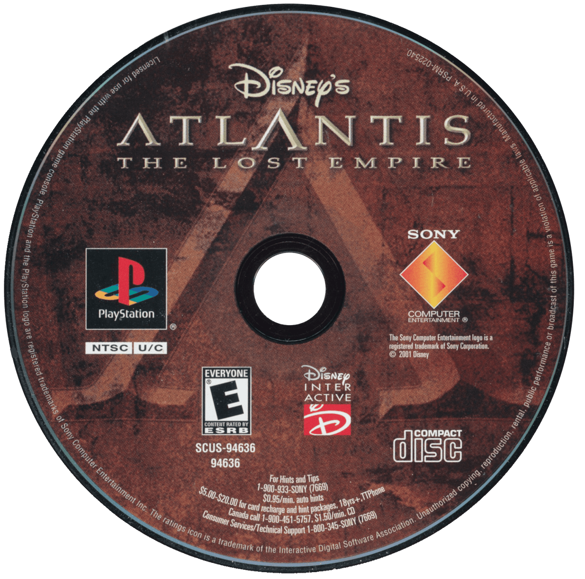 Atlantis The Lost Empire - Playstation - Retro Island Gaming
