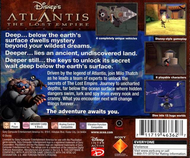 Atlantis The Lost Empire - Playstation - Retro Island Gaming