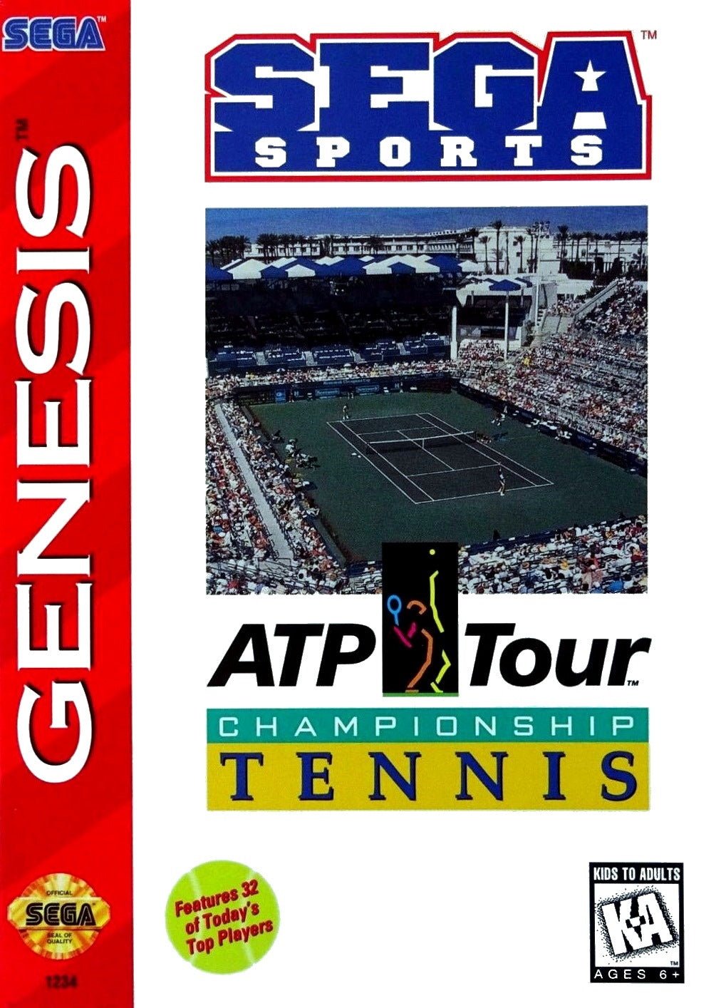 ATP Tour Championship Tennis - Sega Genesis - Retro Island Gaming