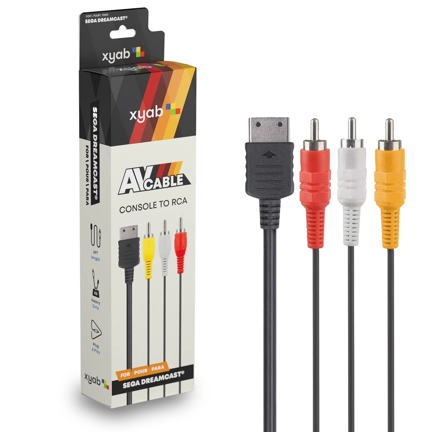AV Composite Cable for Sega Dreamcast - xyab - Retro Island Gaming