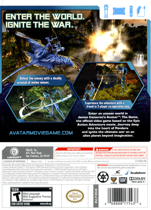 Avatar: The Game - Wii - Retro Island Gaming