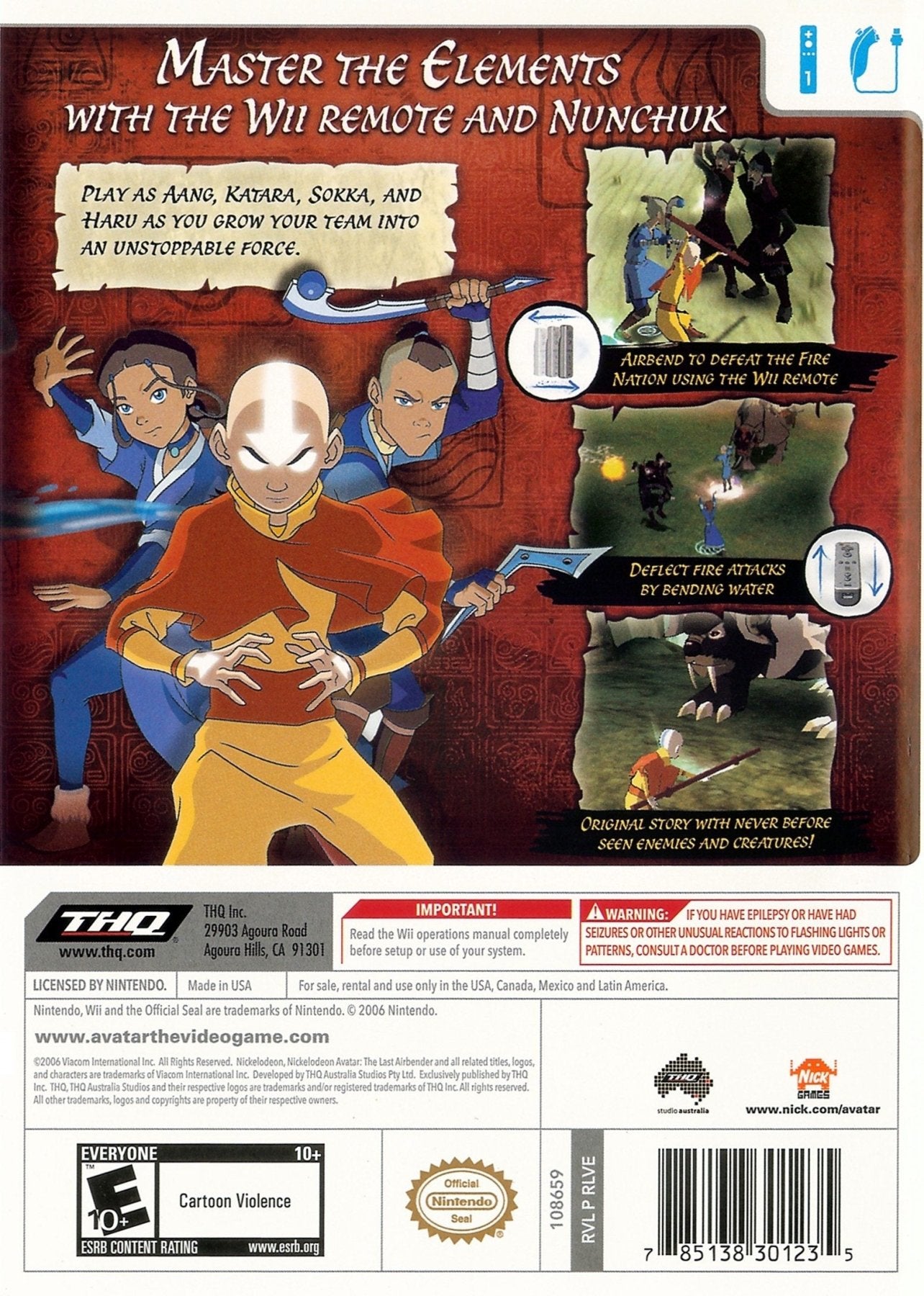 Avatar the Last Airbender - Wii - Retro Island Gaming