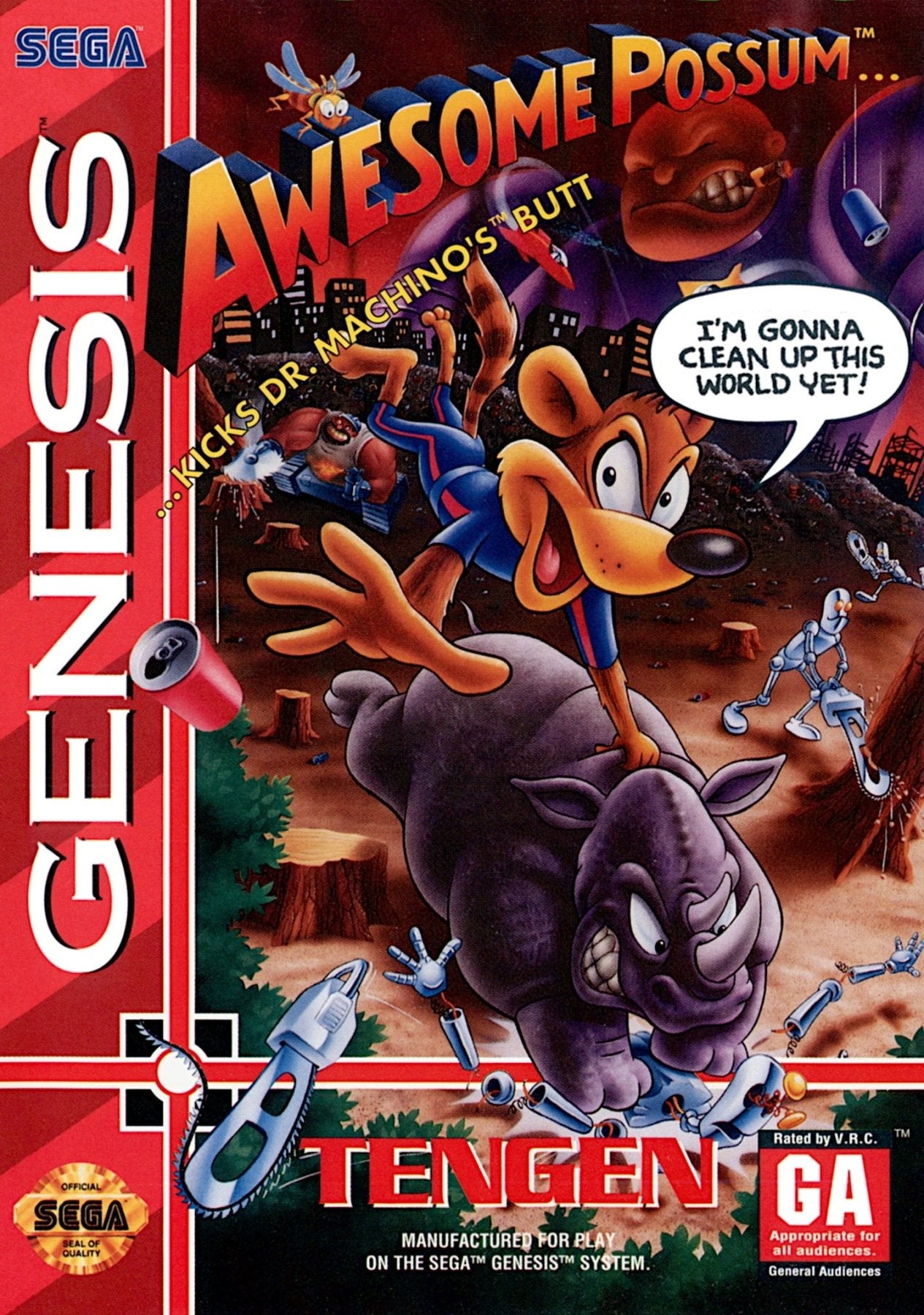 Awesome Possum - Sega Genesis - Retro Island Gaming