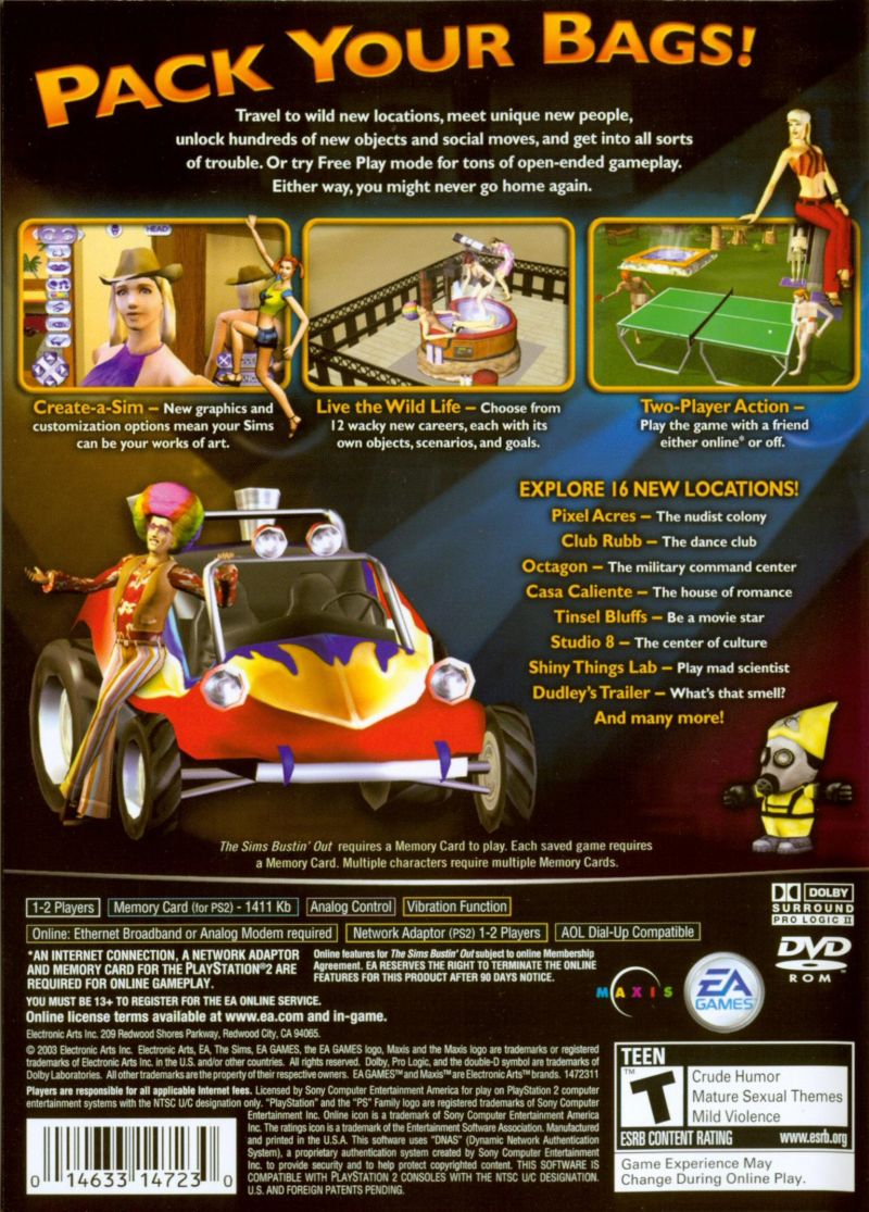 Los Sims Bustin Out - Playstation 2