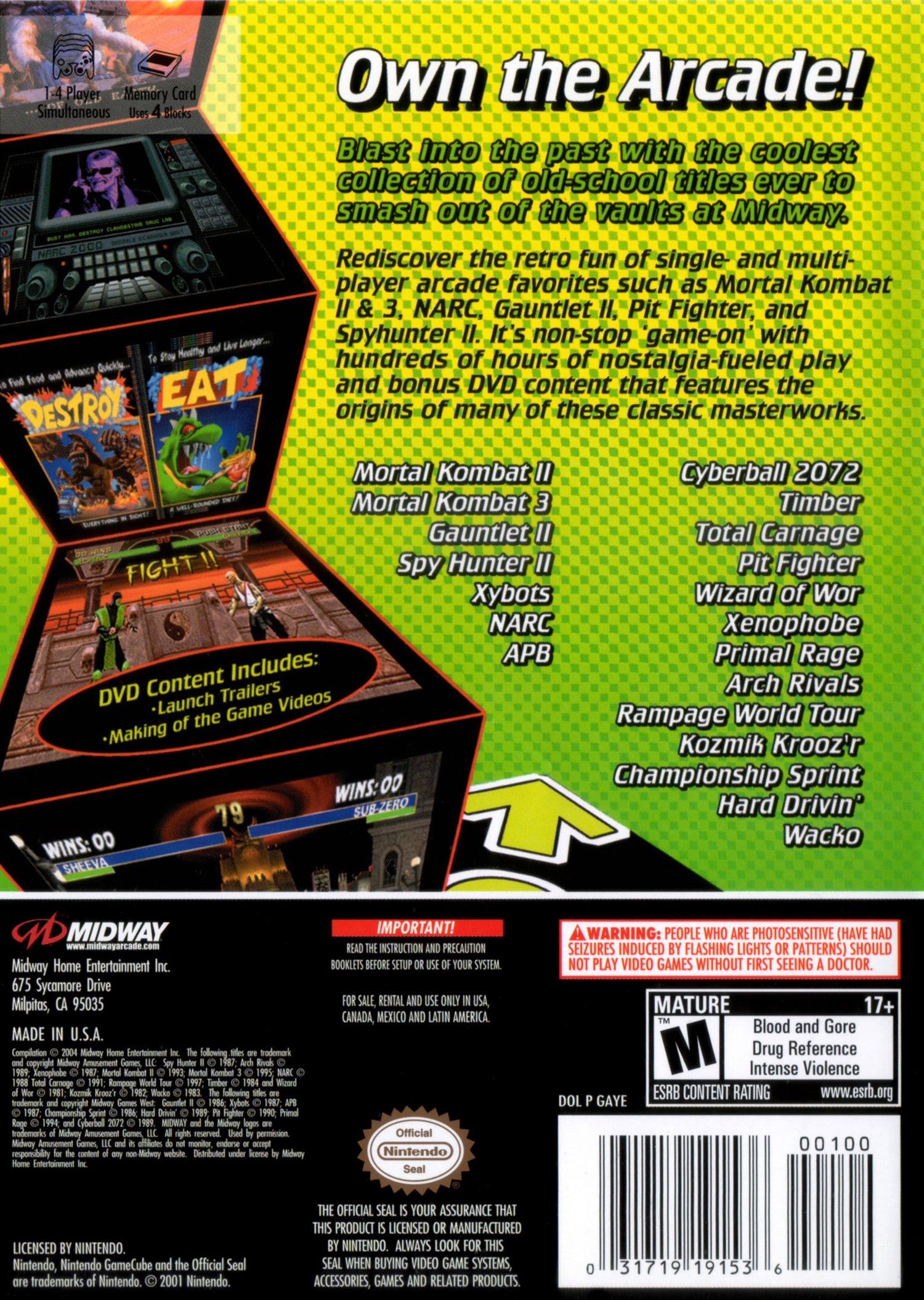 Midway Arcade Treasures 2 - Gamecube