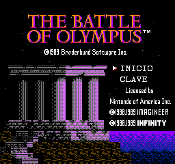 Battle of Olympus - NES