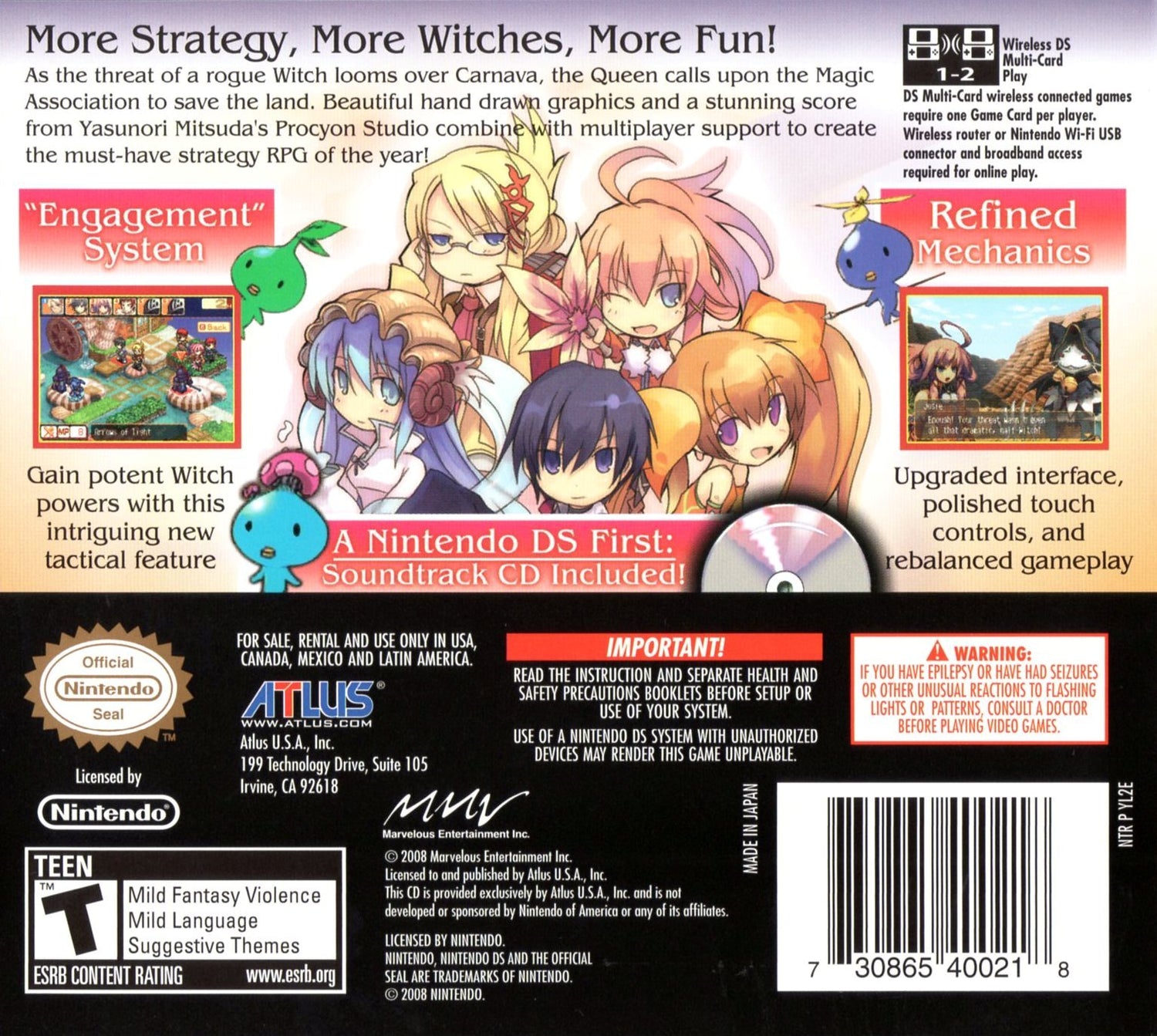 Luminous Arc 2 - Nintendo DS