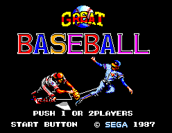Great Baseball - Sega Master System