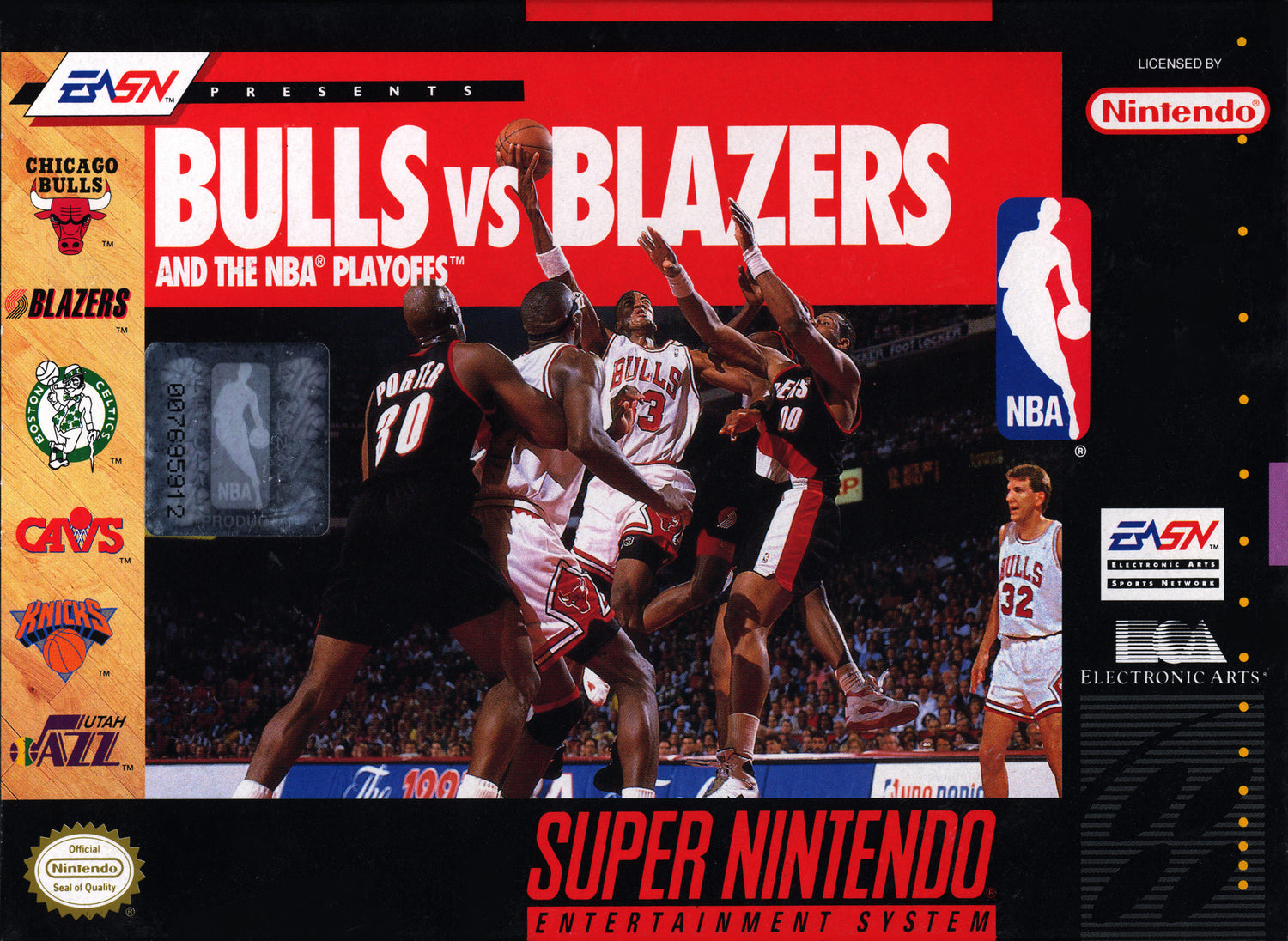 Bulls Vs Blazers and the NBA Playoffs - Super Nintendo