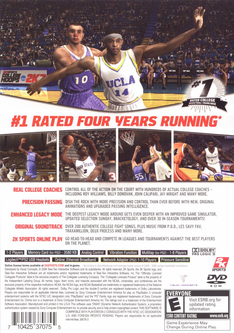 College Hoops 2K7 - Playstation 2