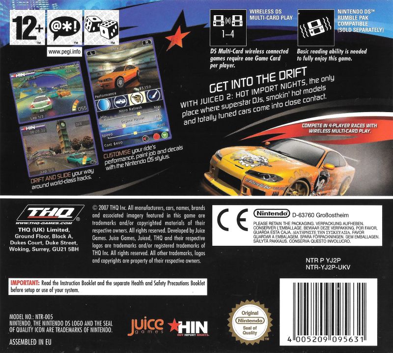 Juiced 2 Hot Import Nights - Nintendo DS