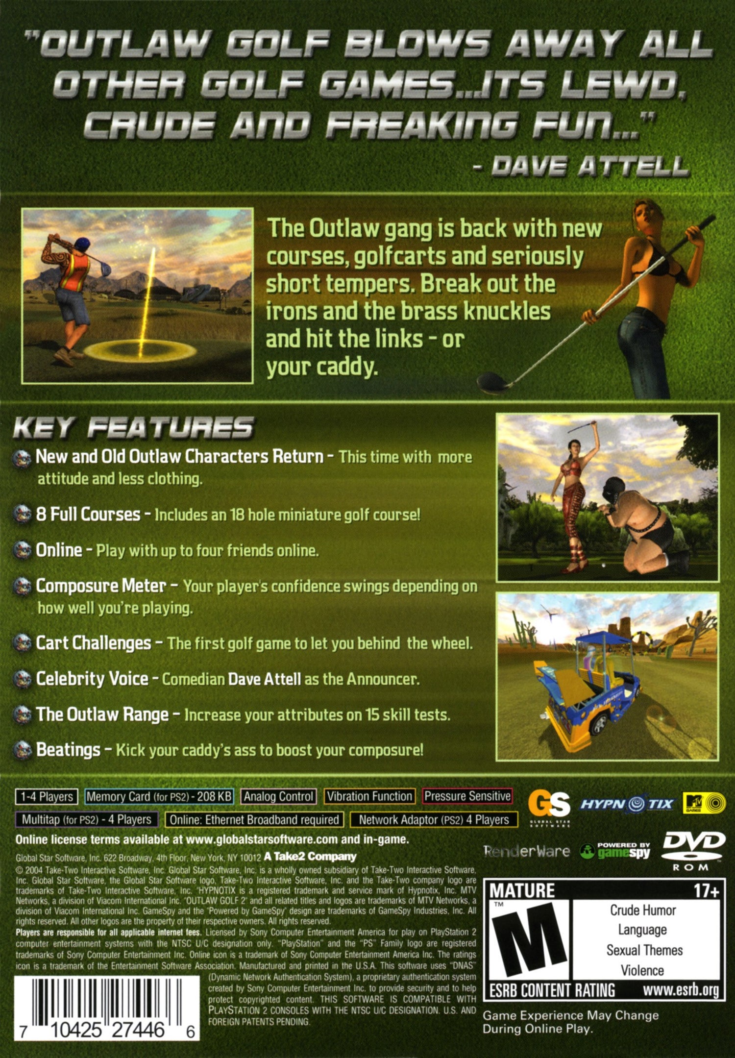 Outlaw Golf 2 - Playstation 2