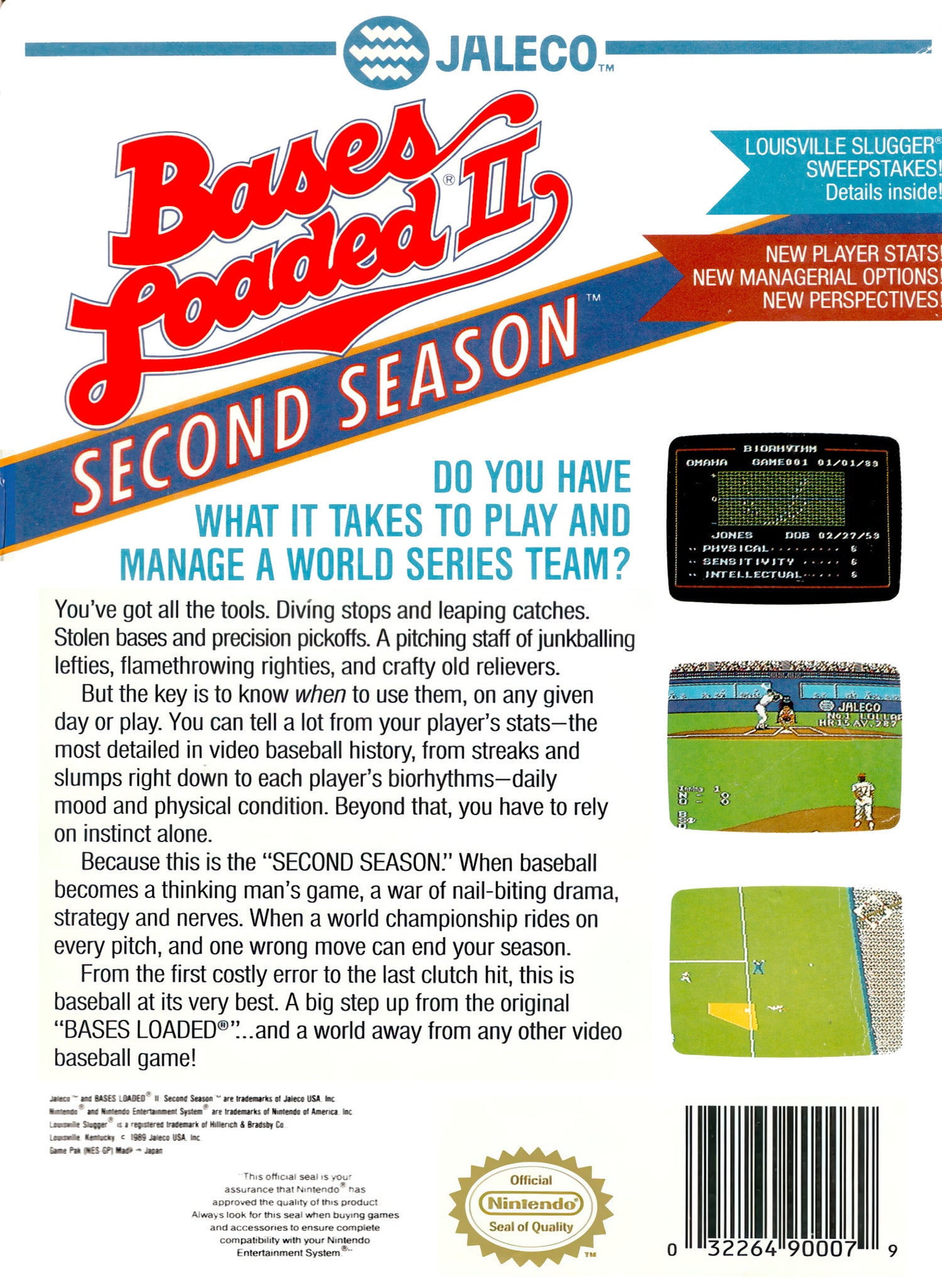 Bases Loaded 2 Second Season - NES