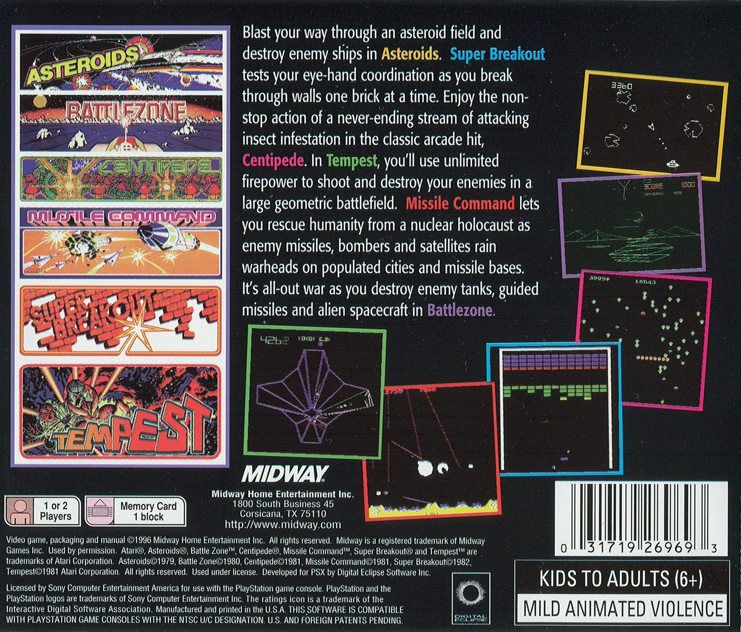 Arcade's Greatest Hits Atari Collection 1 - Playstation