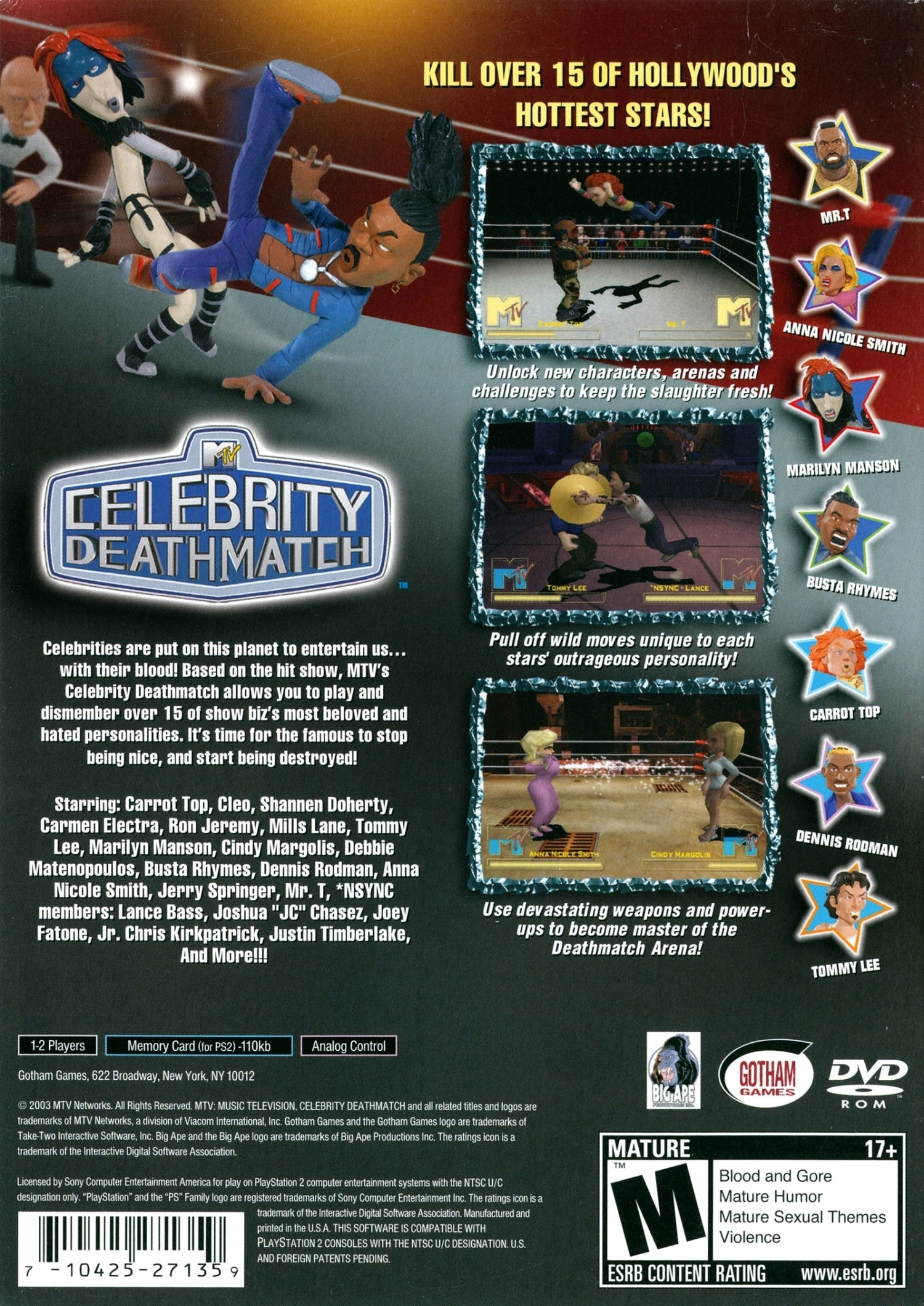 MTV Celebrity Deathmatch - Playstation 2
