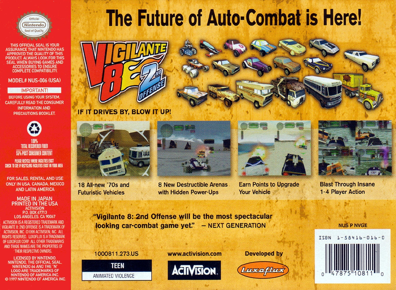 Vigilante 8 2nd Offense - Nintendo 64