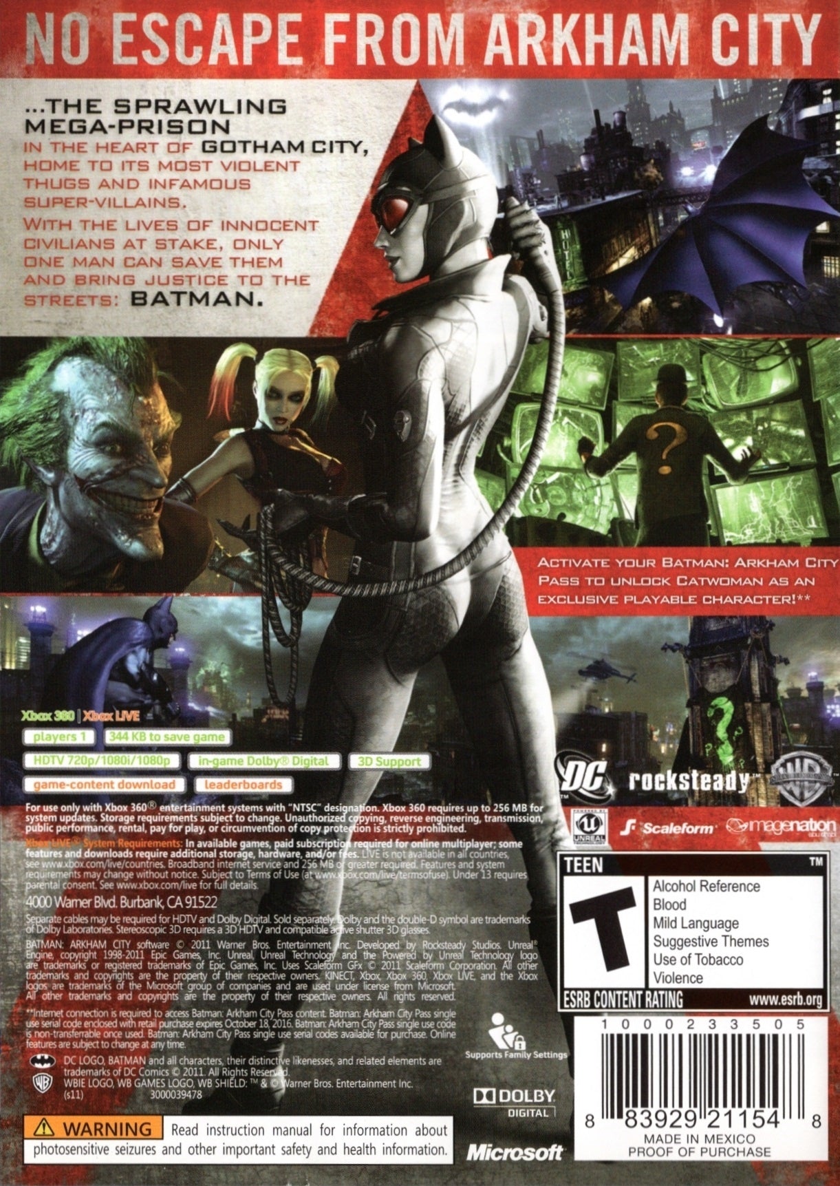 Batman: Ciudad de Arkham - Xbox 360