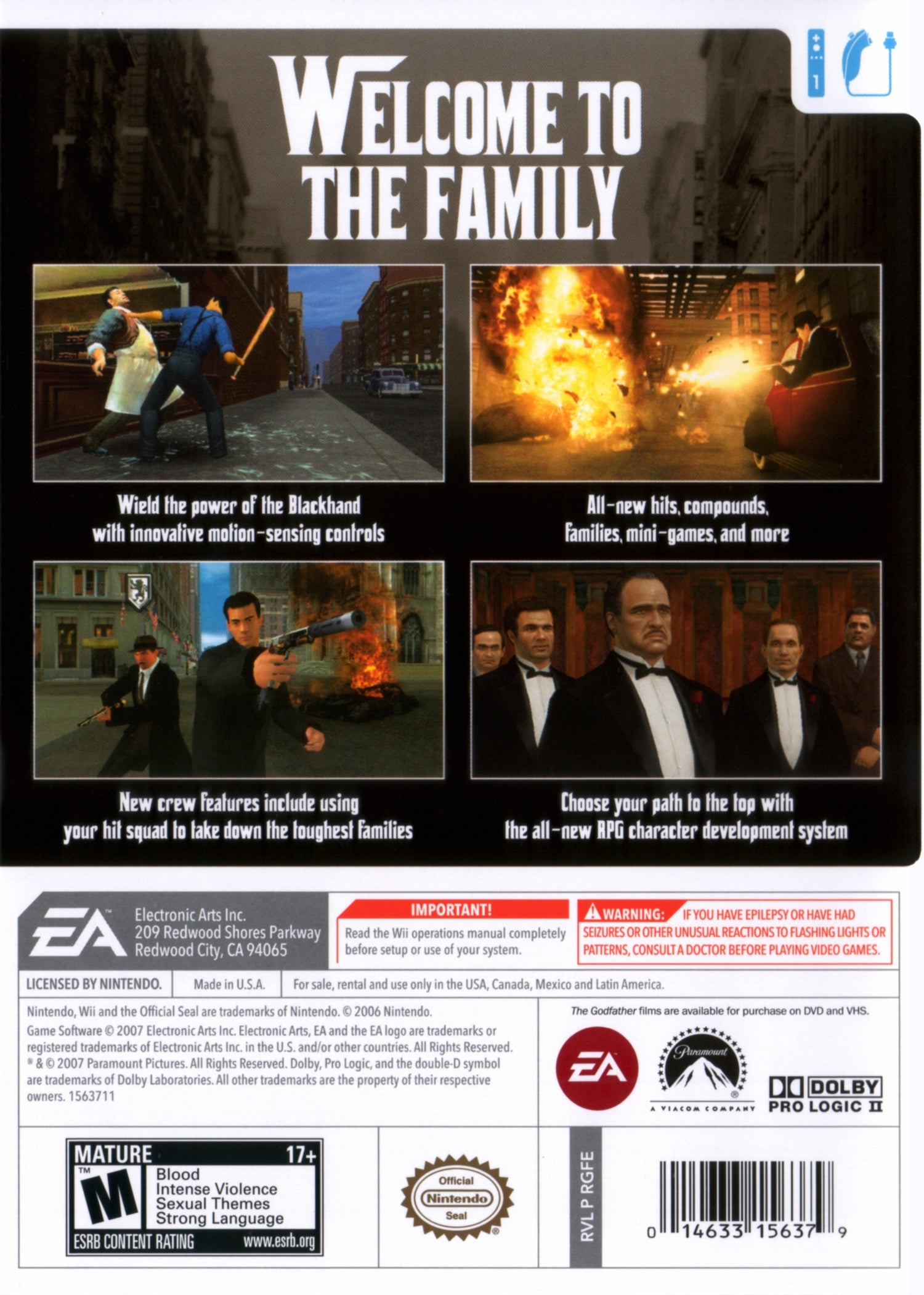 The Godfather Blackhand Edition - Wii
