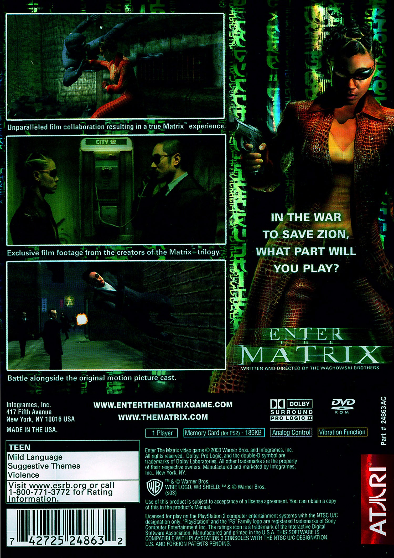 Enter the Matrix - Playstation 2