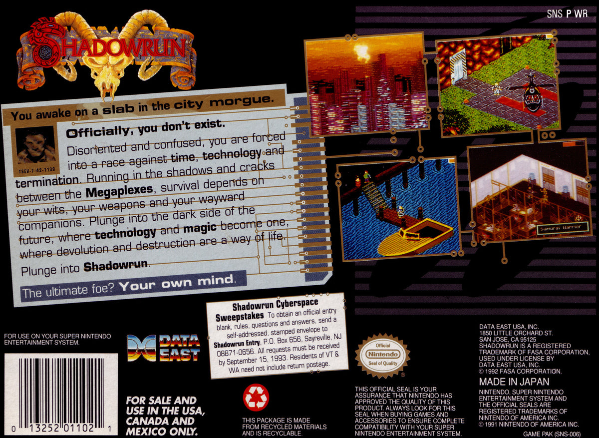 Shadowrun - Super Nintendo