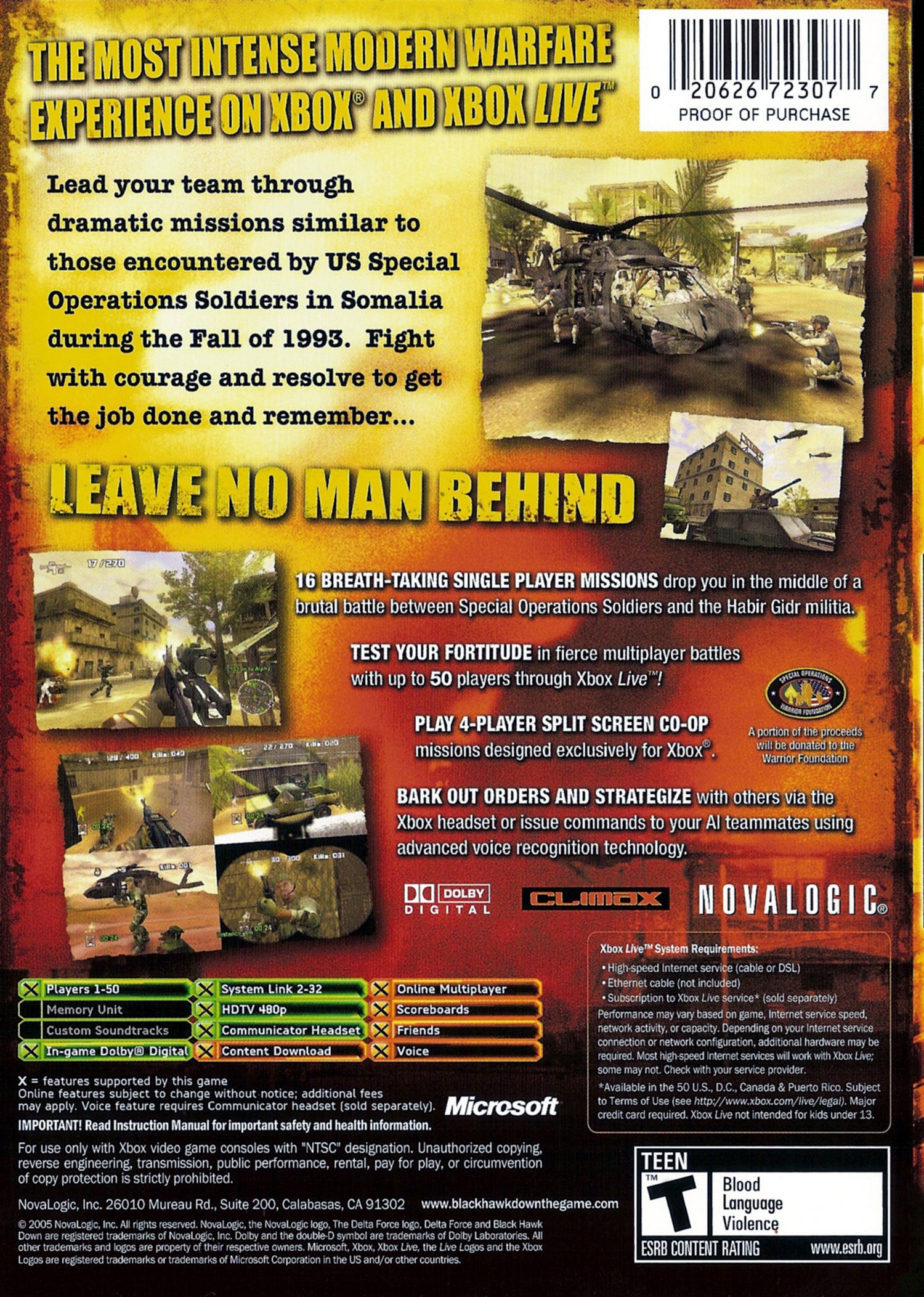 Delta Force Black Hawk Down - Xbox