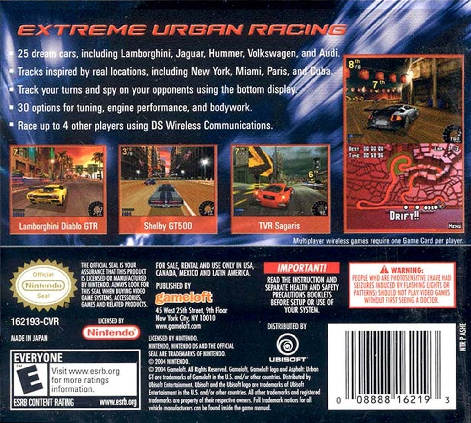 Asphalt Urban GT - Nintendo DS