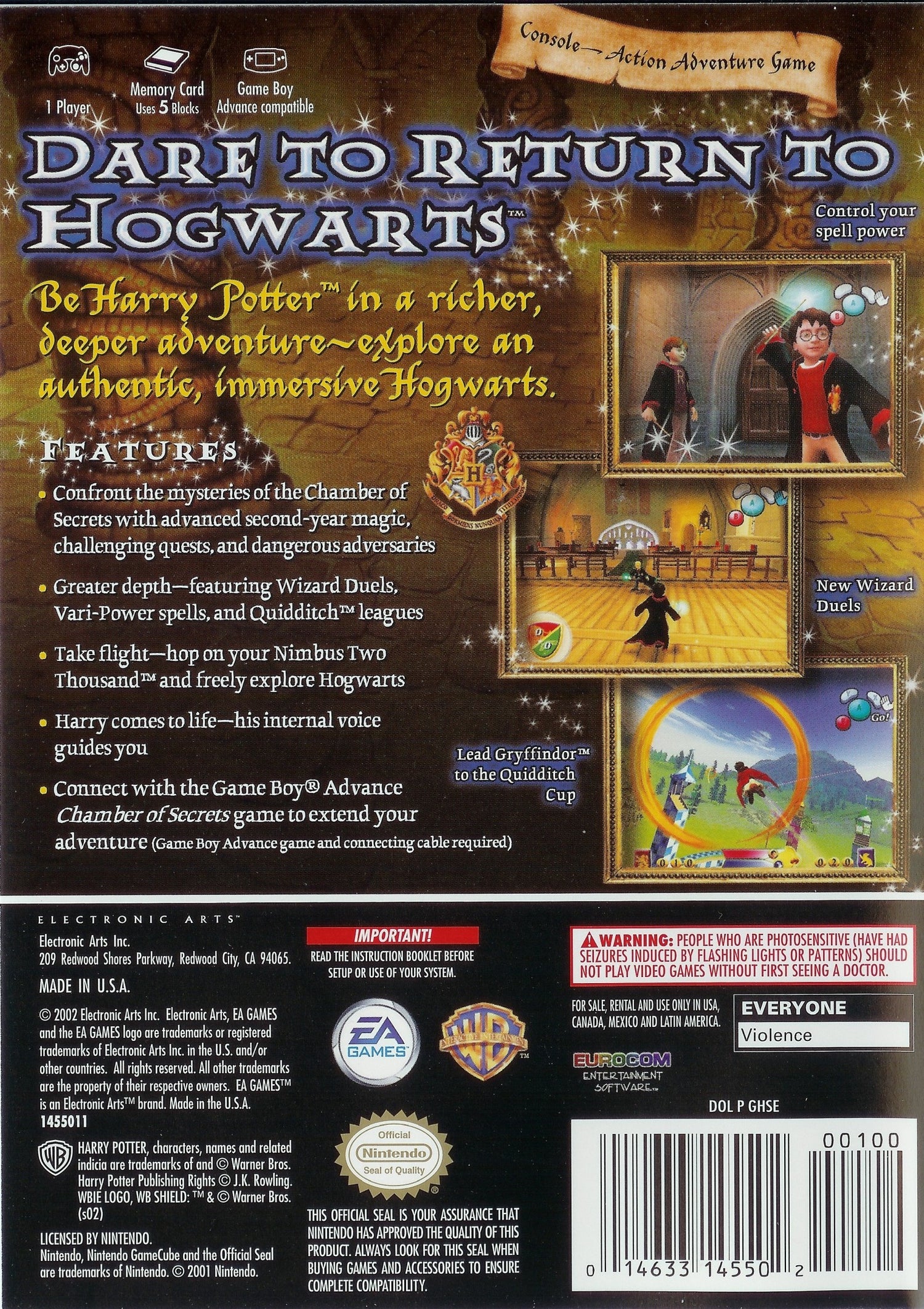 Harry Potter Chamber of Secrets - Gamecube