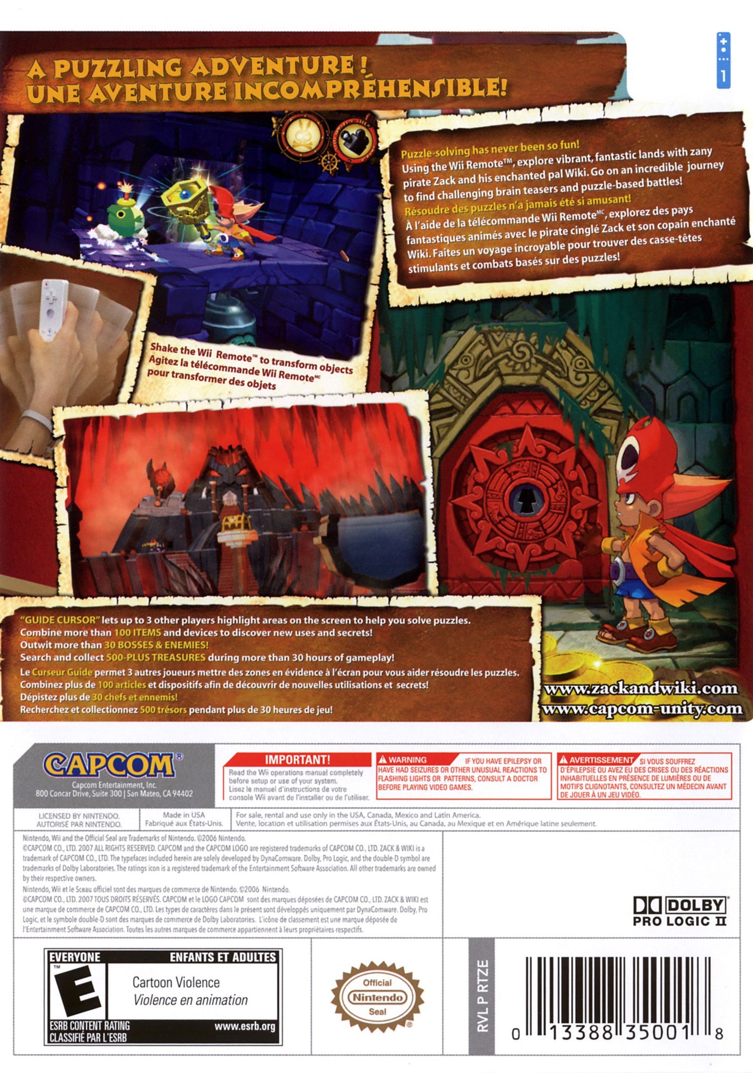 Zack and Wiki Quest for Barbaros Treasure - Wii