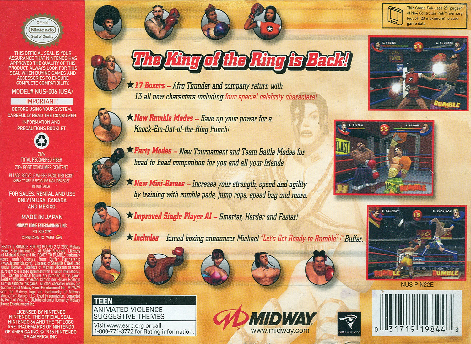Ready 2 Rumble Boxing Round 2 - Nintendo 64